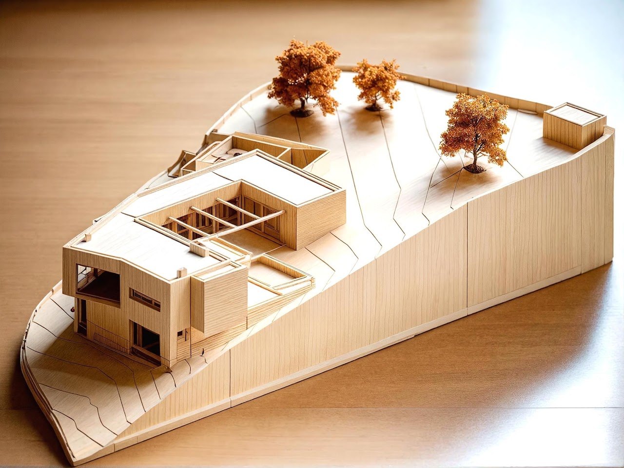 Moradia L2 — Maqueta física de estudo
